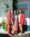 Hina and Nasreen, Aasim's wife and mother-in-law, respectively, and me in front of Shalimar.