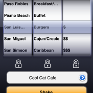 The "Shake" Feature Randomly Selects a Restaurant For You Based on Location, Type of Food, and Price.